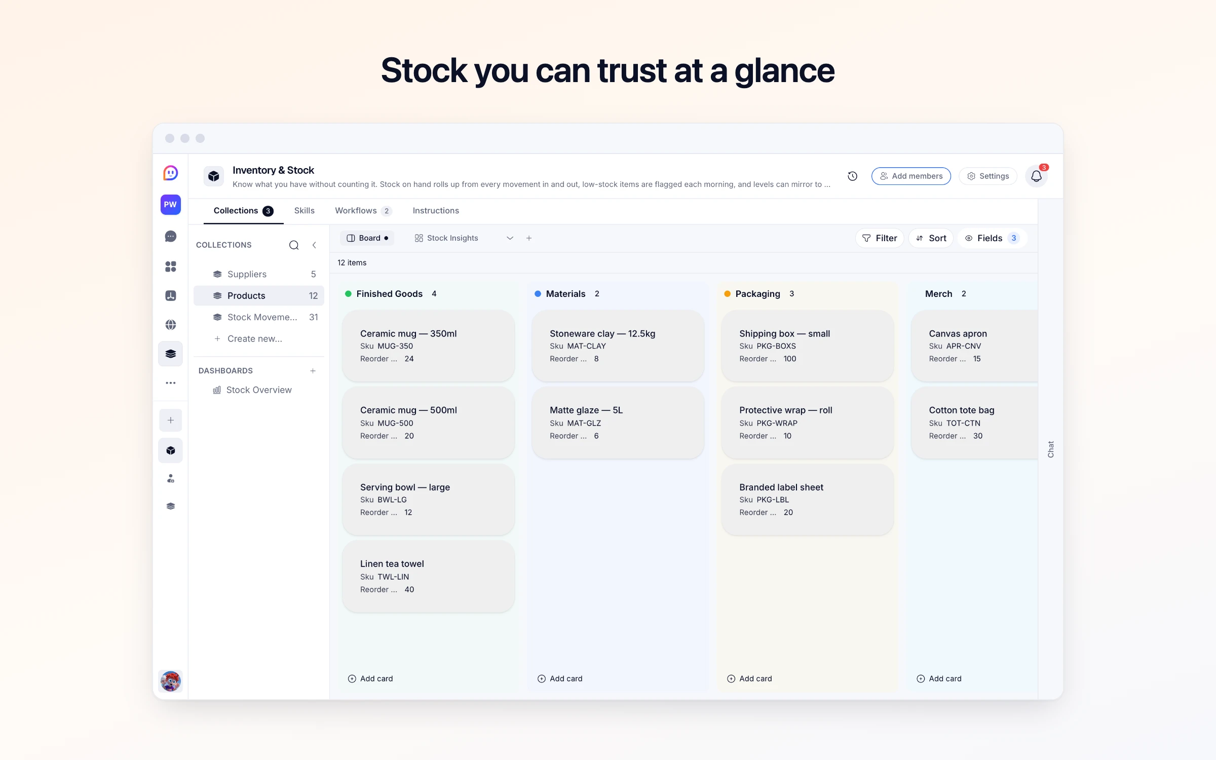 Stock you can trust at a glance