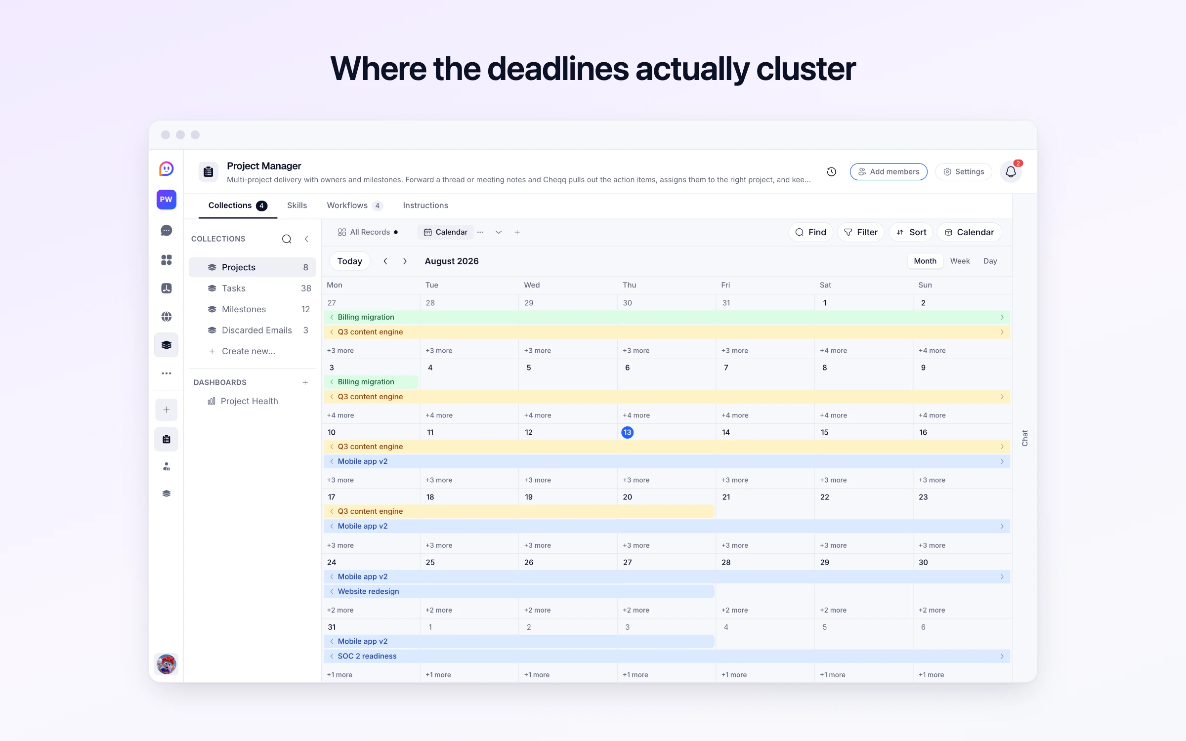 Where the deadlines actually cluster