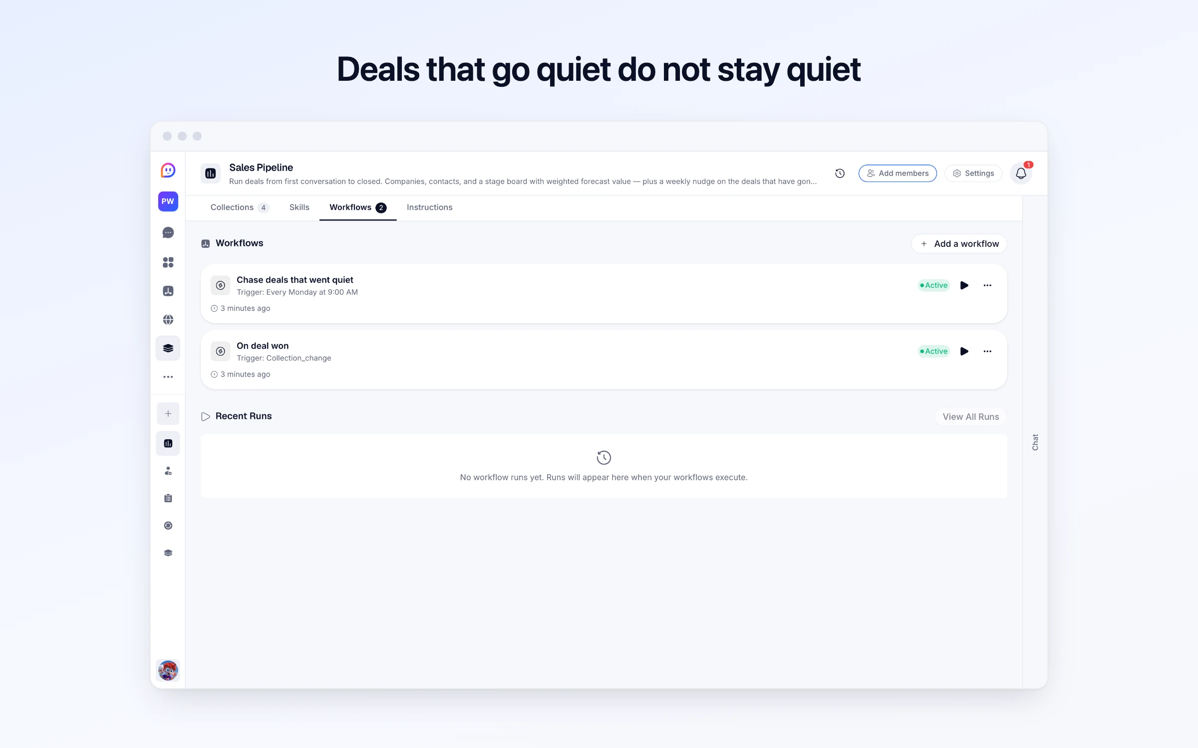 Deals that go quiet do not stay quiet